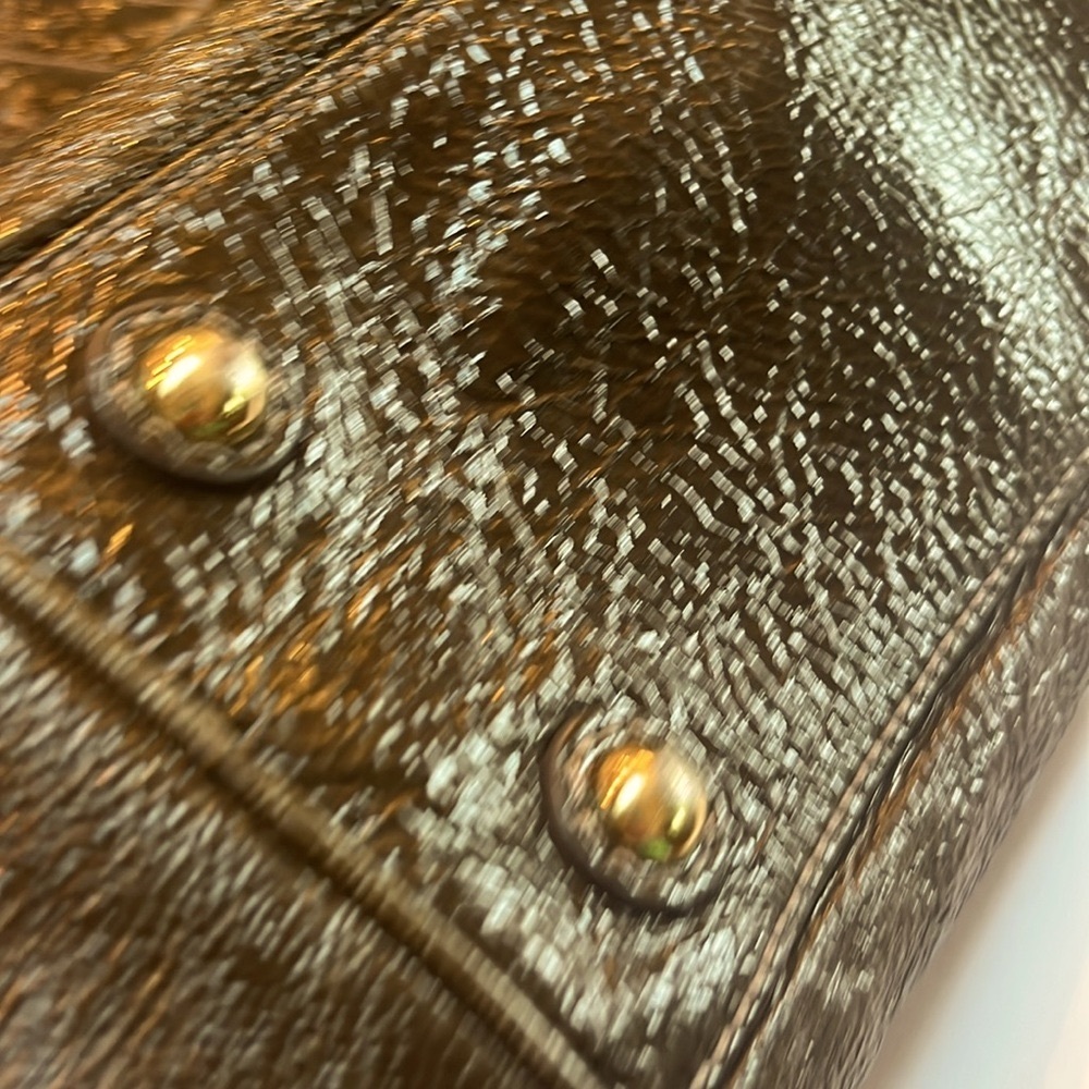 J Crew Dark Brown Patent Leather Tote - Picture 14 of 16